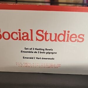 Emerald Nesting Bowls Set By Social Studies